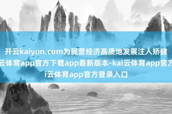 开云kaiyun.com为民营经济高质地发展注入矫健能源-kai云体育app官方下载app最新版本-kai云体育app官方登录入口