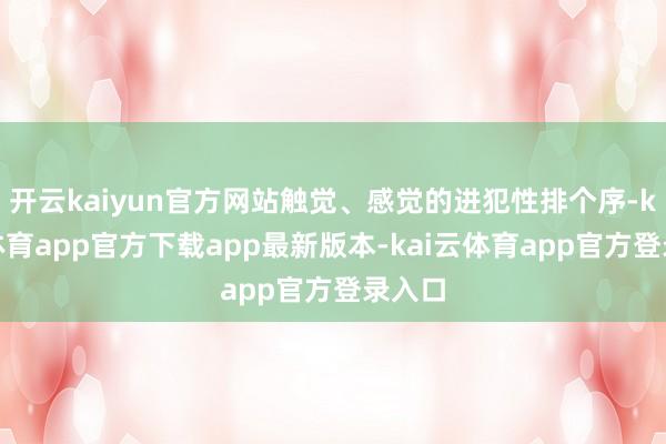 开云kaiyun官方网站触觉、感觉的进犯性排个序-kai云体育app官方下载app最新版本-kai云体育app官方登录入口